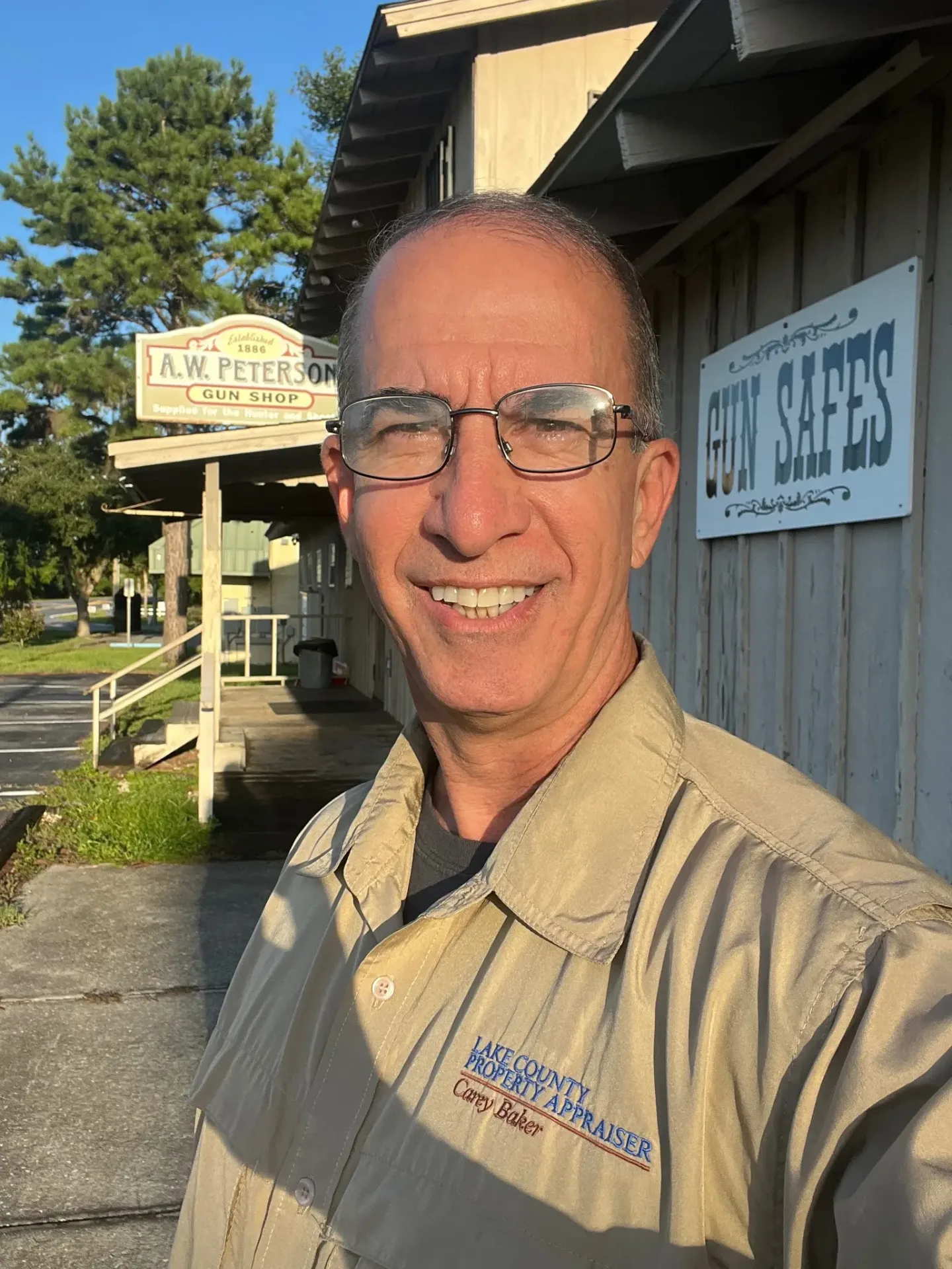 Carey Baker at A.W. Peterson Gun Shop